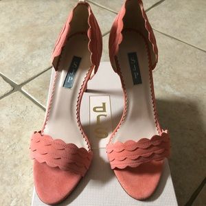New SJP suede heels